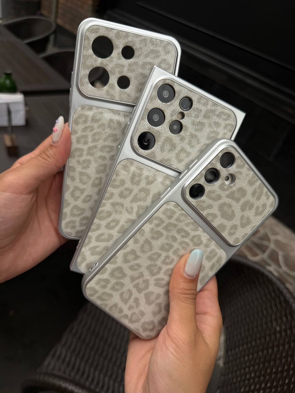 قاب گوشی leopard gray