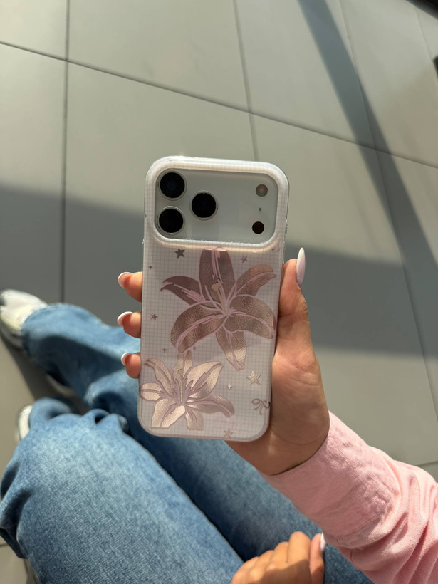 قاب گوشی hologram pink lilium