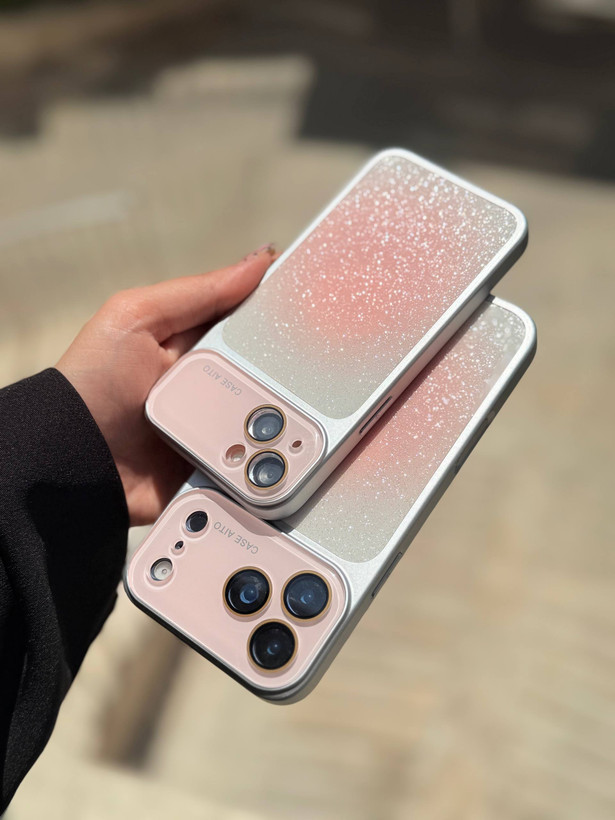 قاب گوشی pink shine lens